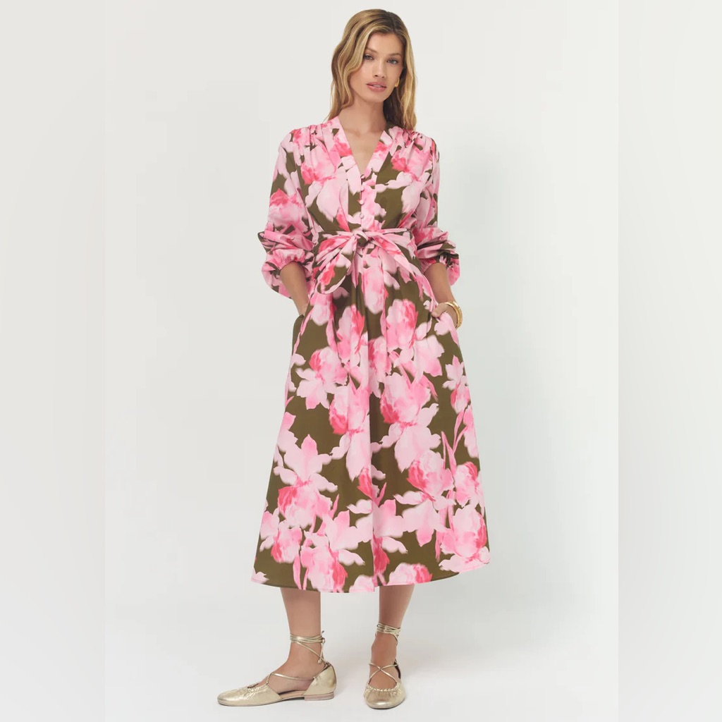 Anthropologie Hutch Floral Midi Dress